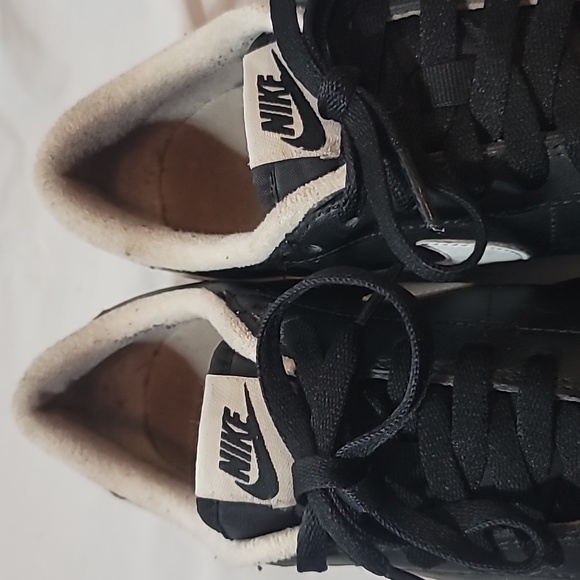 Nike Cortez 72 Shoes Black White Leather Running 316418-012 Size 6.5 - Picture 7 of 11